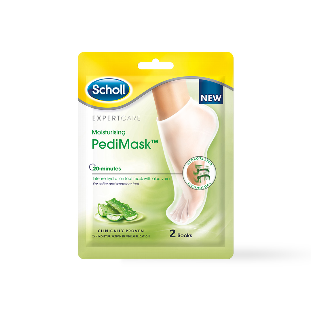 Scholl PediMask Aloe Vera fotmaske sokker 1 par