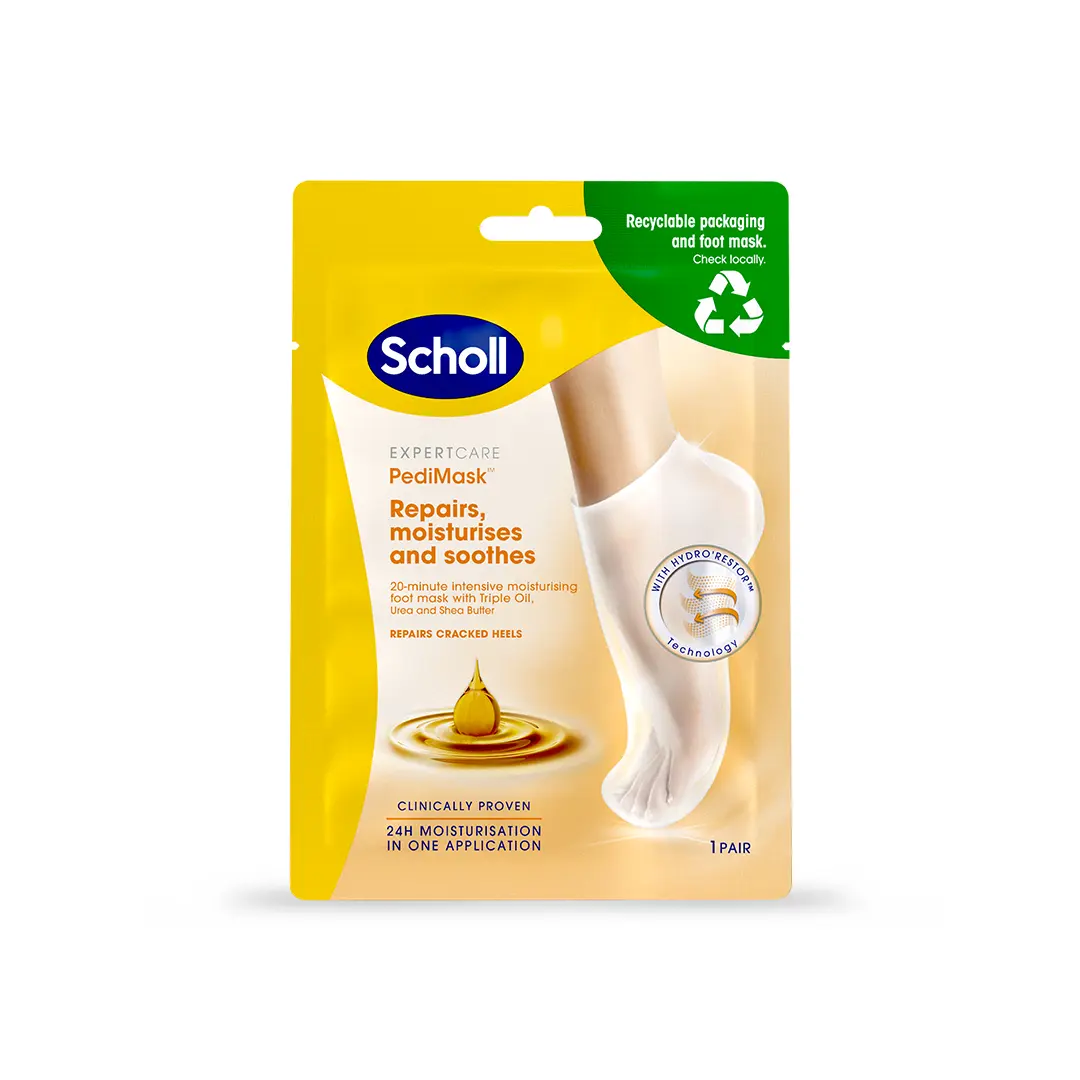 Scholl Pedimask Triple Oil fotmaske sokker 1 par
