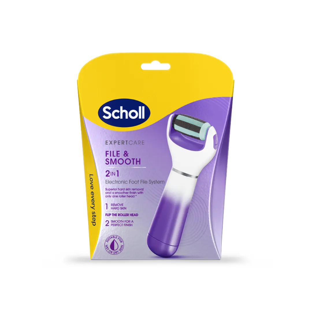 Scholl 2-in-1 File & Smooth Elektrisk fotfil