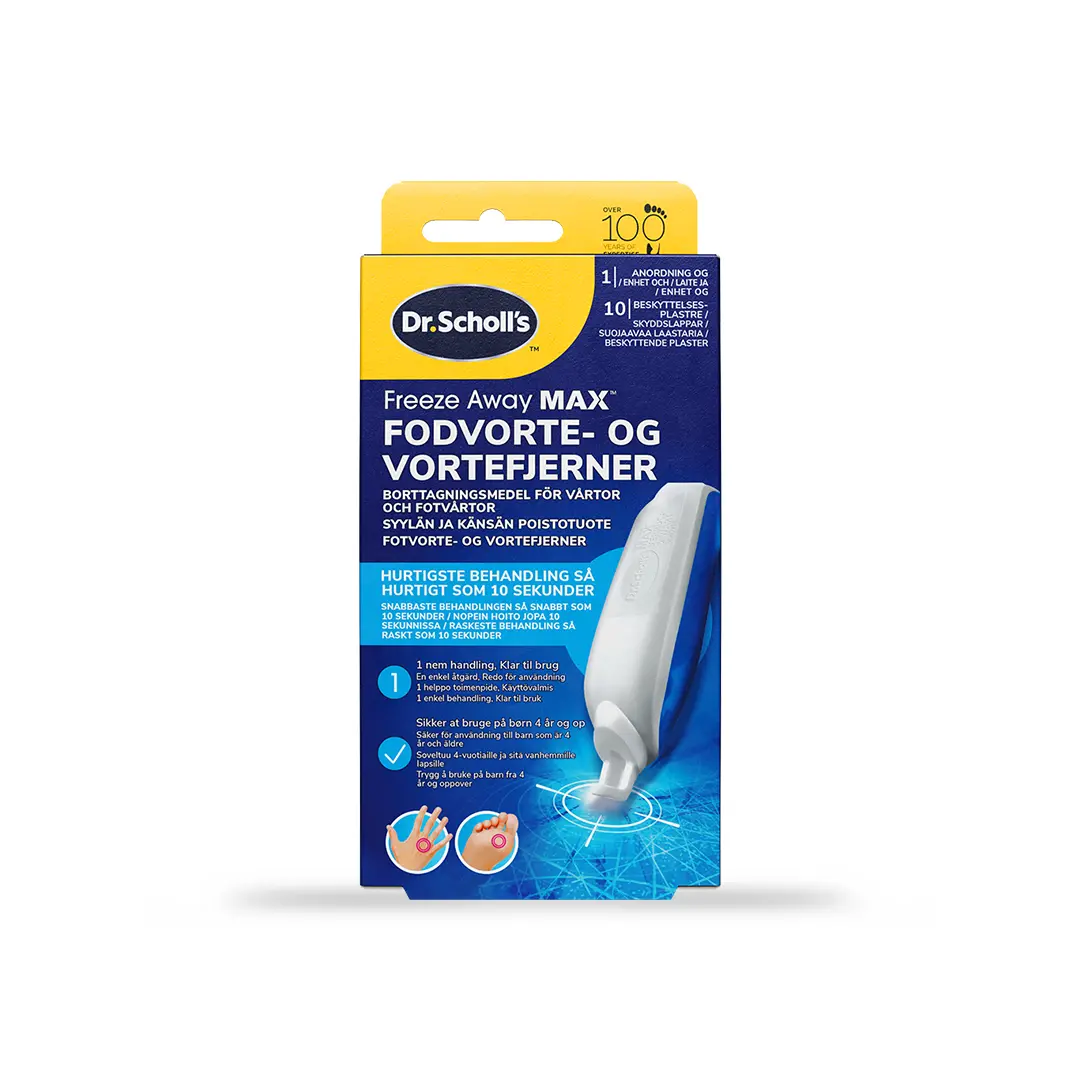 Dr. Scholl's Fotvorte- og vortefjerner Freeze Away Max