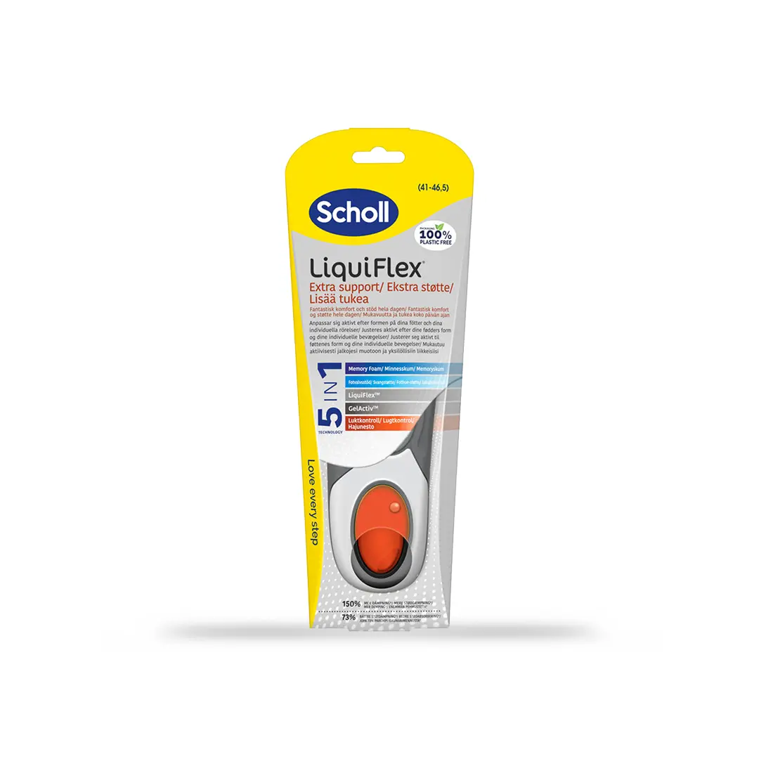 Scholl LiquiFlex Extra Support Innleggssåle Large