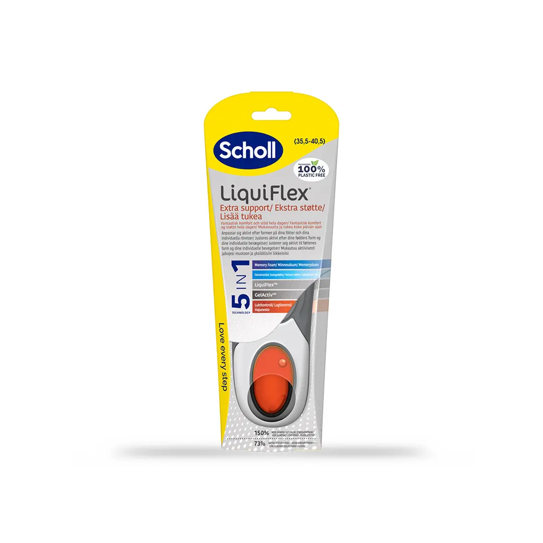 Scholl LiquiFlex Extra Support Innleggssåle Small